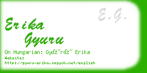 erika gyuru business card